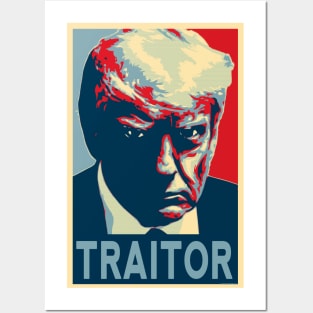 Trump Traitor Mugshot - by-CH3Media Posters and Art